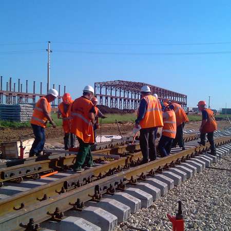 строительство железнодорожных путей